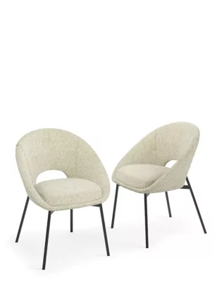 Set Of 2 Curve Dining Chairs
