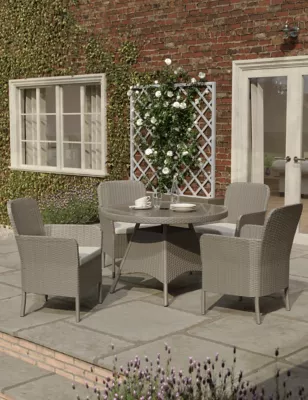 Marlow 4 Seater Round Garden Table & Chairs